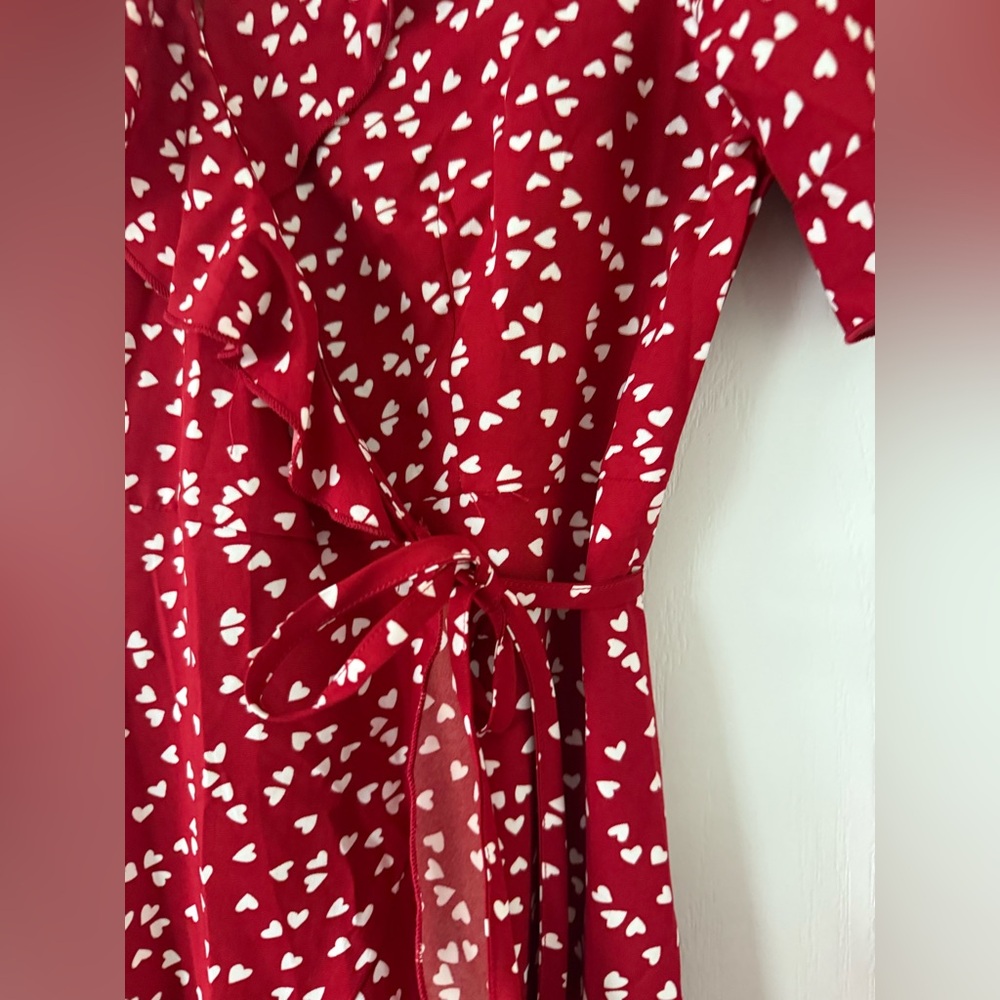 NWT - Pat Pat - Mommy and Me Red Dress with White Hearts - Size Small - Picture 8 of 16